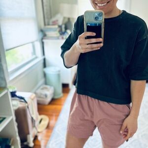 Black Cropped shirt new with tags - madewell!